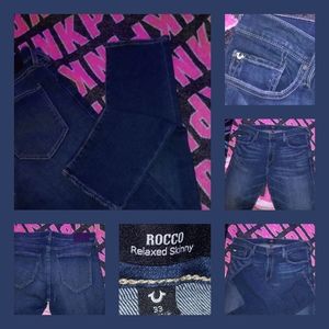 True Religion Rocco Relaxed Skinny Jeans Size 33